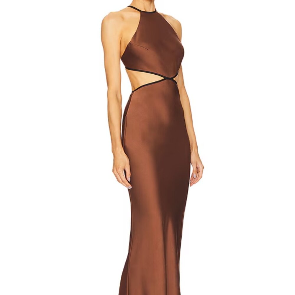 Misha Edem Dress‎ Brown Size small